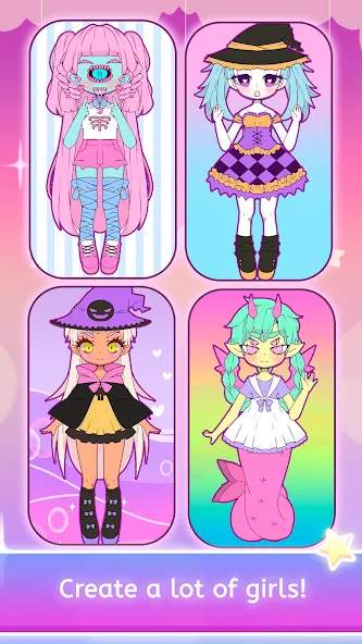 Mimistar dress up chibi doll — скриншот 4