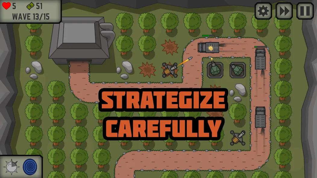 Tactical War: Tower Defense — скриншот 1