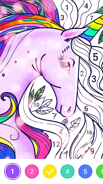 Magic Paint: Color by number — скриншот 5