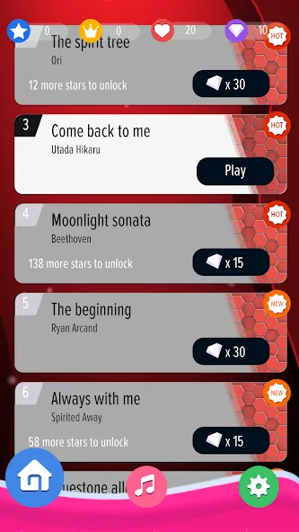 Piano Noir Ladybug Tiles 2 — скриншот 1