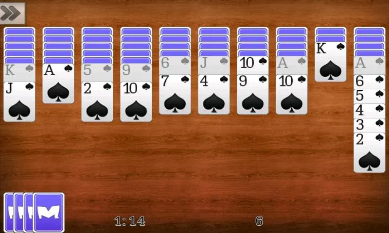 Spider Solitaire — скриншот 2