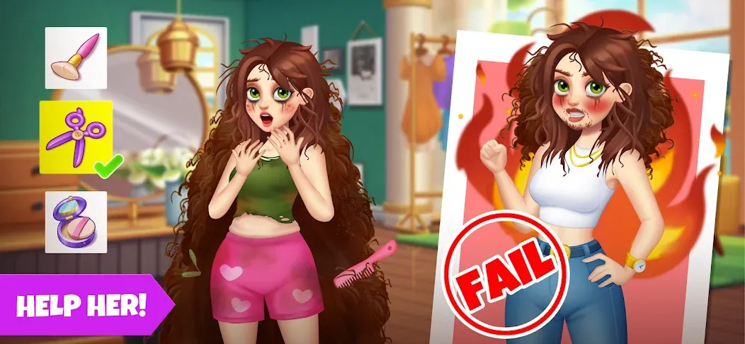 Makeover Blast: Dressup Salon — скриншот 2