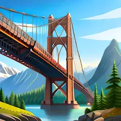 Скачать Bridgezz: Bridge Construction на Андроид — Много денег и всё открыто