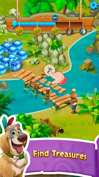 Island Adventure Jungle Blast — скриншот 3 Island Adventure Jungle Blast — скриншот 3