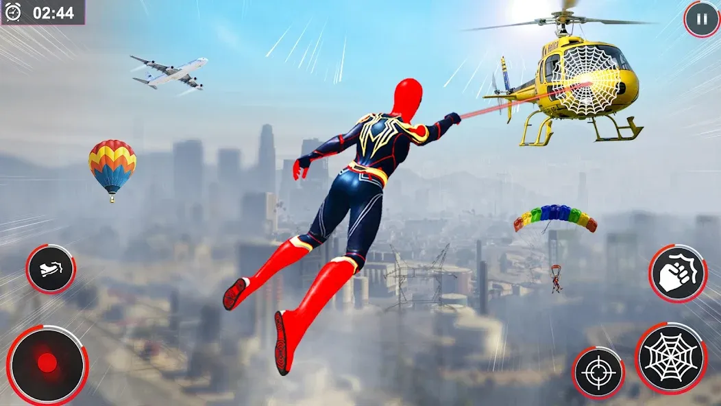 Flying Spider Rope Hero Fight — скриншот 4