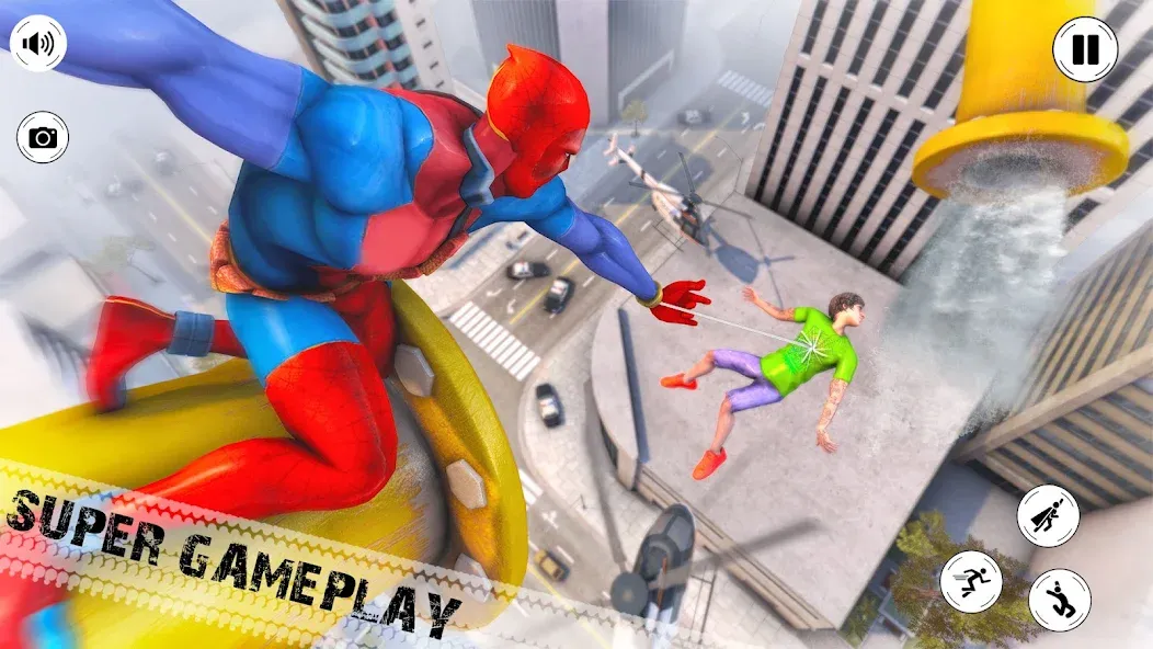 Flying Superhero Robot Games — скриншот 2 Flying Superhero Robot Games — скриншот 2
