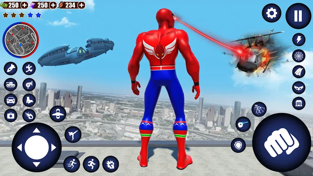 Flying Superhero Robot Games — скриншот 3 Flying Superhero Robot Games — скриншот 3