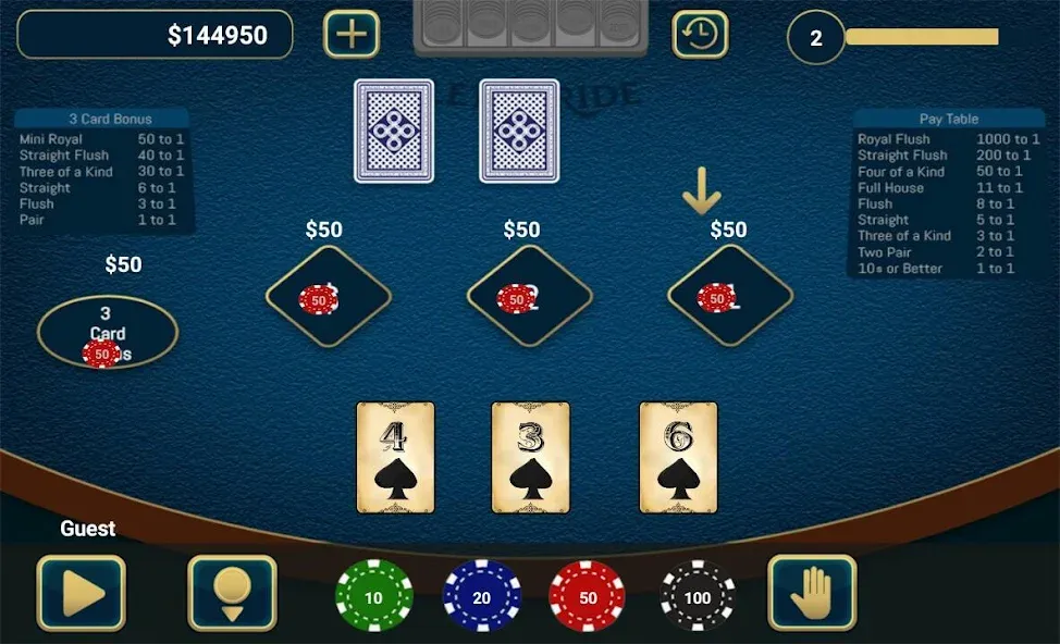 Let It Ride Poker — скриншот 1 Let It Ride Poker — скриншот 1