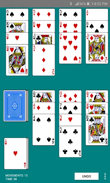 Golf Solitaire — скриншот 2