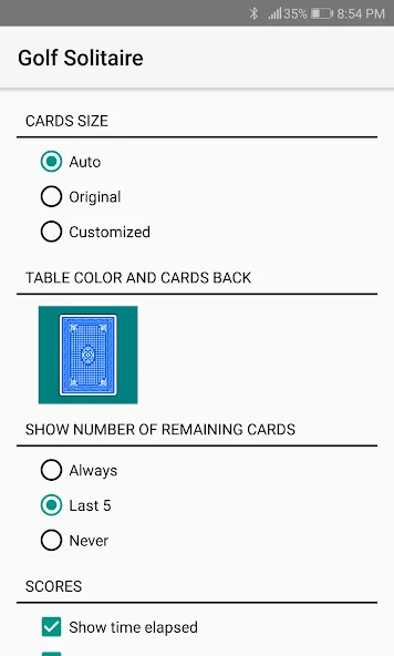 Golf Solitaire — скриншот 5