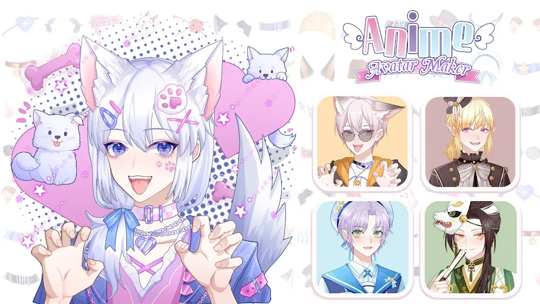 Anime Avatar Maker Creator — скриншот 1 Anime Avatar Maker Creator — скриншот 1
