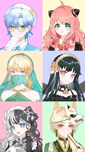 Anime Avatar Maker Creator — скриншот 3 Anime Avatar Maker Creator — скриншот 3