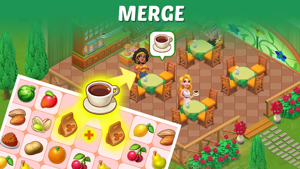 Merge Cooking:Theme Restaurant — скриншот 3