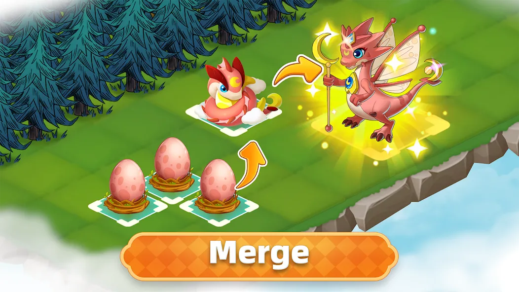 Merge Legends: Dragon Island — скриншот 1