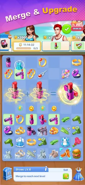 Merge Lover: Story & Makeover — скриншот 4
