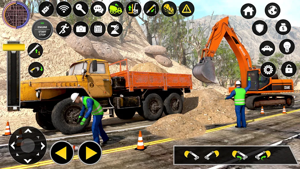 Construction Excavator Game 3D — скриншот 2