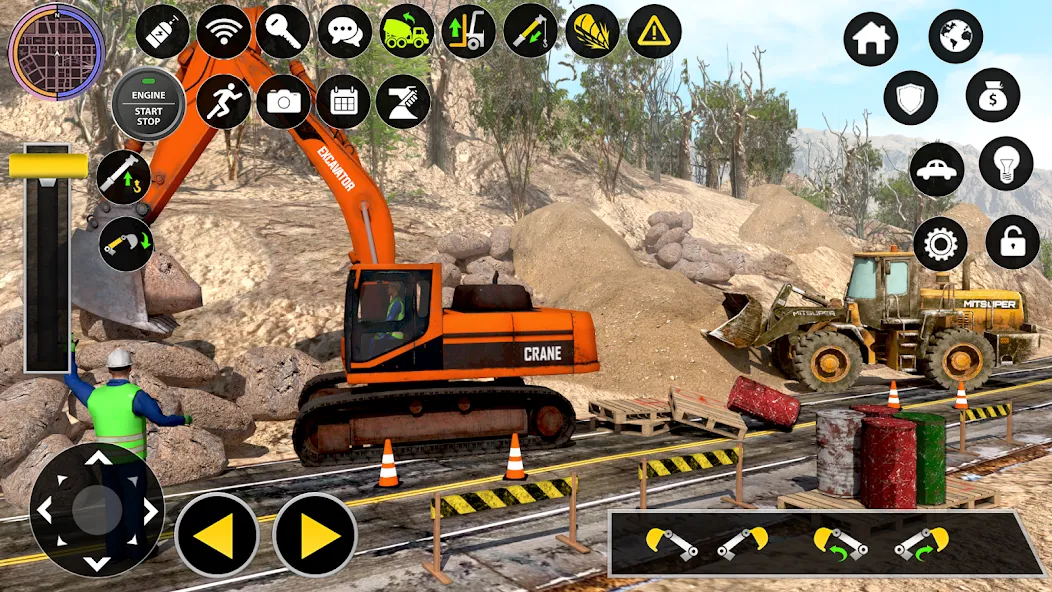 Construction Excavator Game 3D — скриншот 4