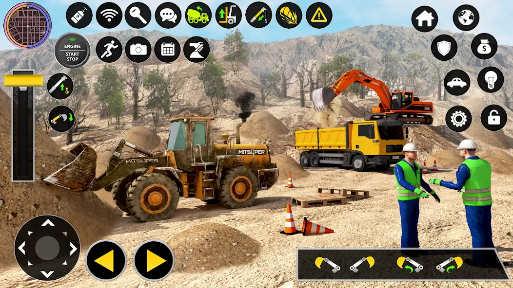 Construction Excavator Game 3D — скриншот 5