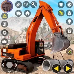 Скачать Construction Excavator Game 3D — MOD Много денег