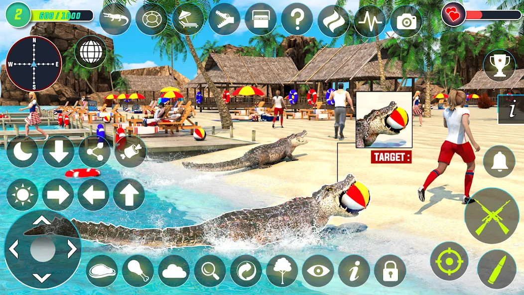Crocodile Hunting Animal Games — скриншот 3