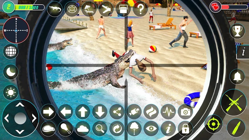 Crocodile Hunting Animal Games — скриншот 4
