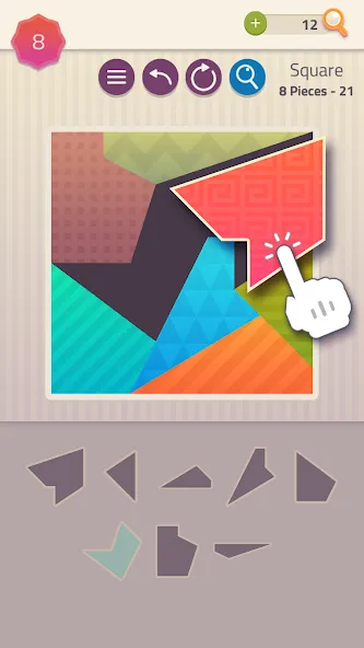 Polygrams - Tangram Puzzles — скриншот 1