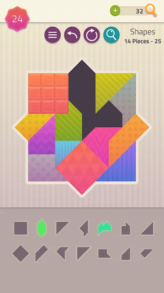 Polygrams - Tangram Puzzles — скриншот 4