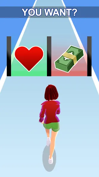 Girl Run 3D - Fun Running Game — скриншот 1
