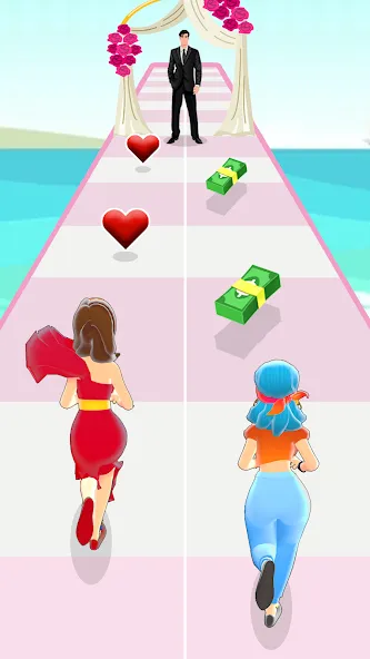Girl Run 3D - Fun Running Game — скриншот 2