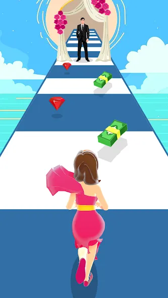 Girl Run 3D - Fun Running Game — скриншот 4