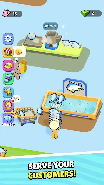 My Fish Mart: Idle Tycoon Game — скриншот 2