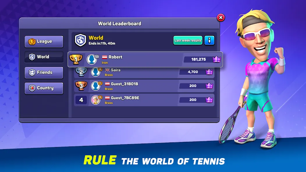 Mini Tennis: Perfect Smash — скриншот 4