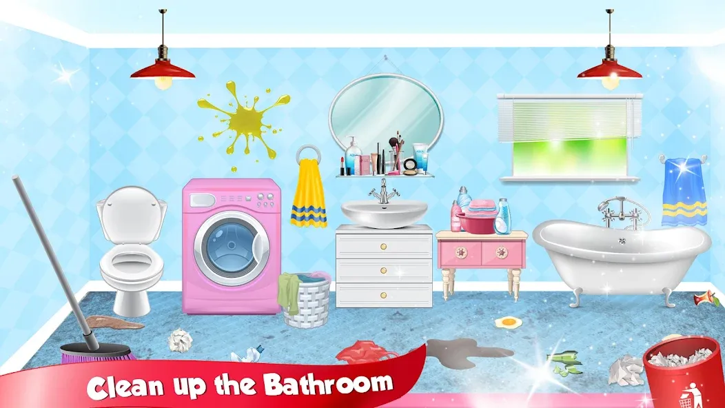 Girl Doll House Design & Clean — скриншот 2