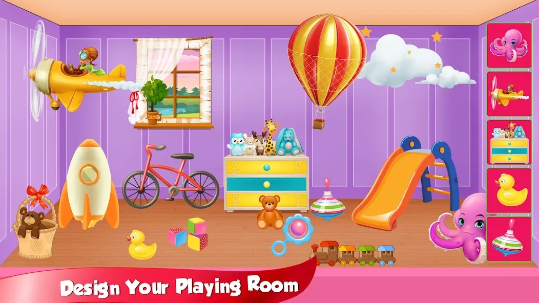 Girl Doll House Design & Clean — скриншот 3