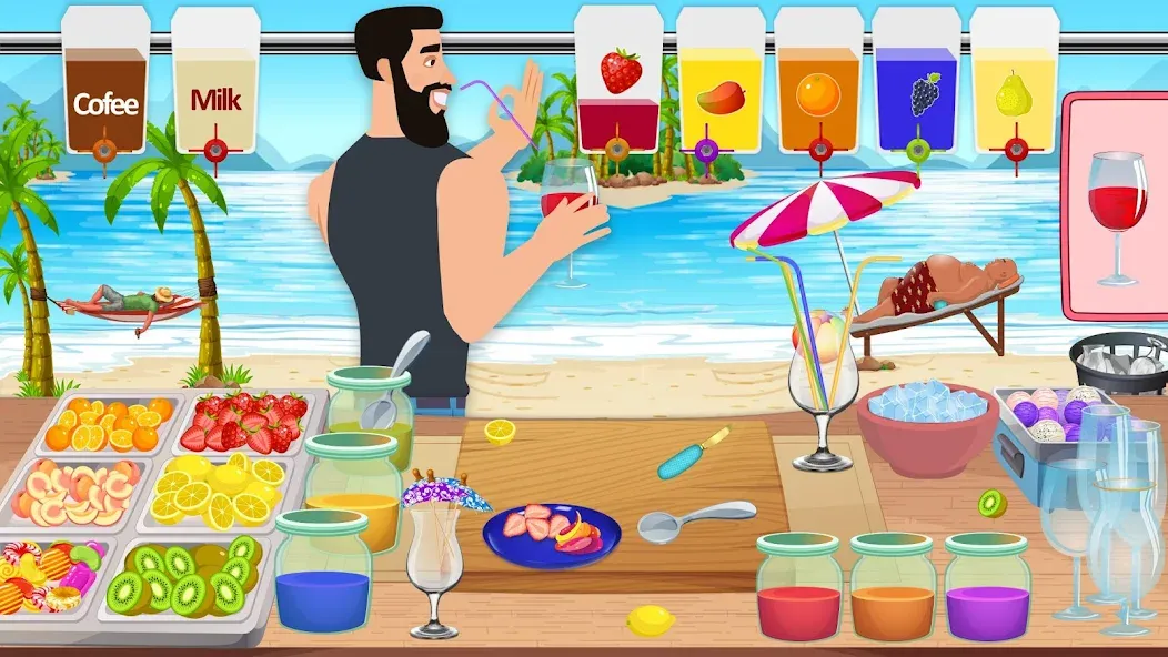 Boba cocktail:DIY recipe games — скриншот 1 Boba cocktail:DIY recipe games — скриншот 1