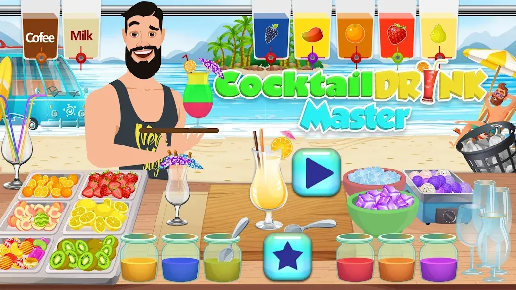 Boba cocktail:DIY recipe games — скриншот 3 Boba cocktail:DIY recipe games — скриншот 3