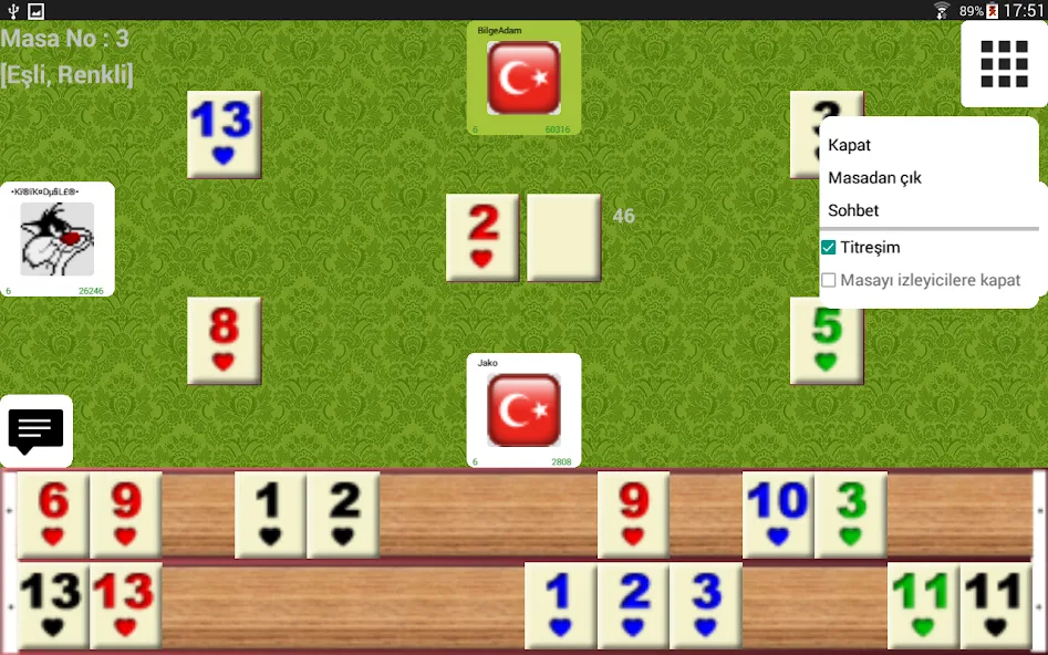 miniOKEY Online Okey Oyunu — скриншот 5