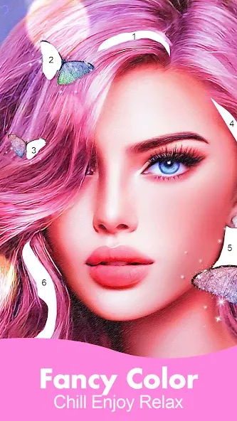 Fancy Color - Paint By Number — скриншот 1