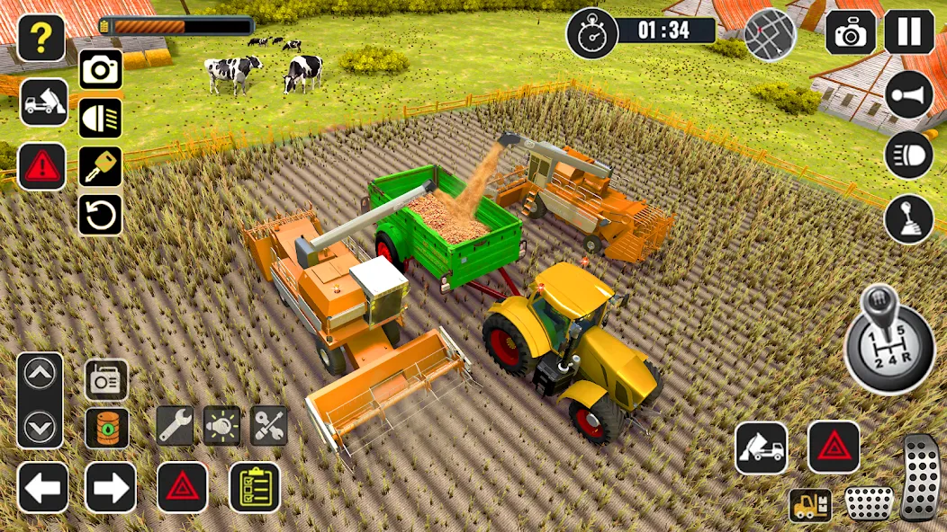 Tractor Farming Game Harvester — скриншот 3