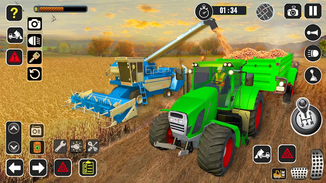 Tractor Farming Game Harvester — скриншот 4