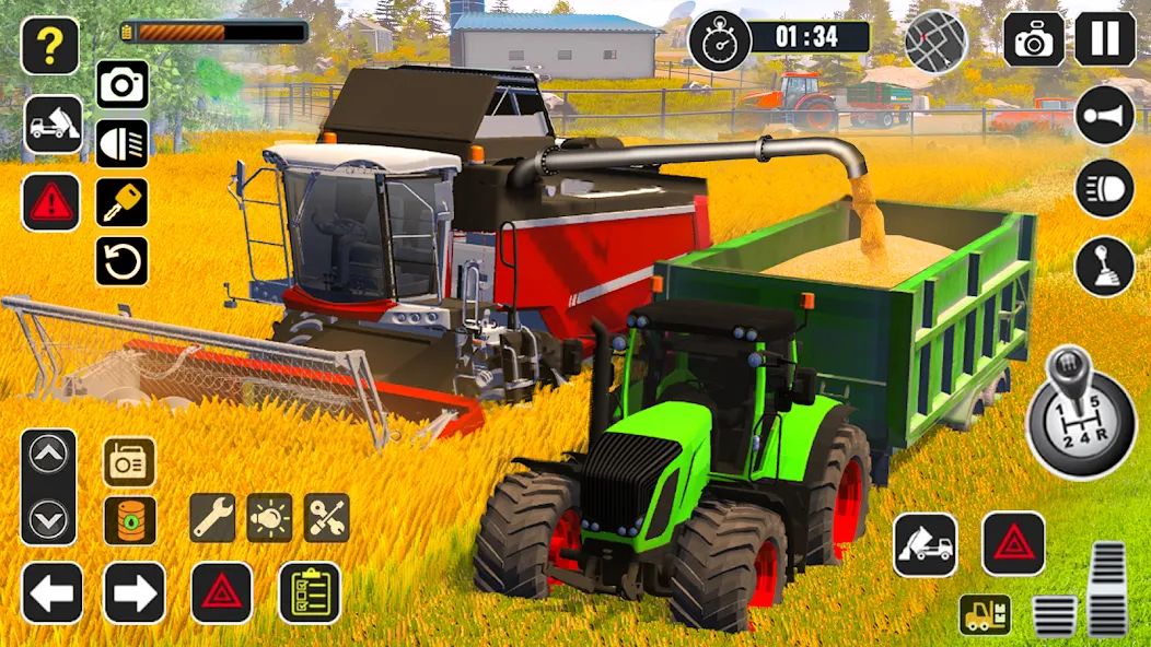 Tractor Farming Game Harvester — скриншот 5