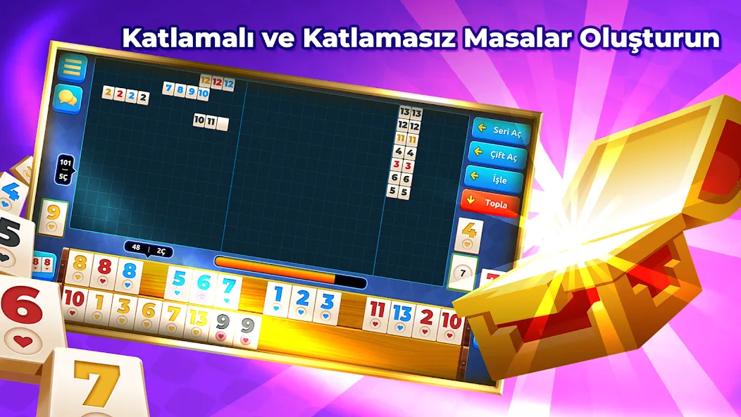 Mega 101 Okey - Çevrimiçi — скриншот 3