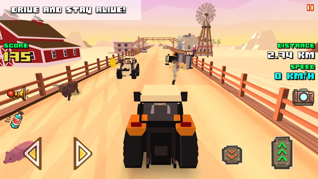 Blocky Farm Racing & Simulator — скриншот 2