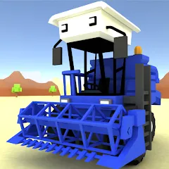 Взломанная Blocky Farm Racing & Simulator — Много денег