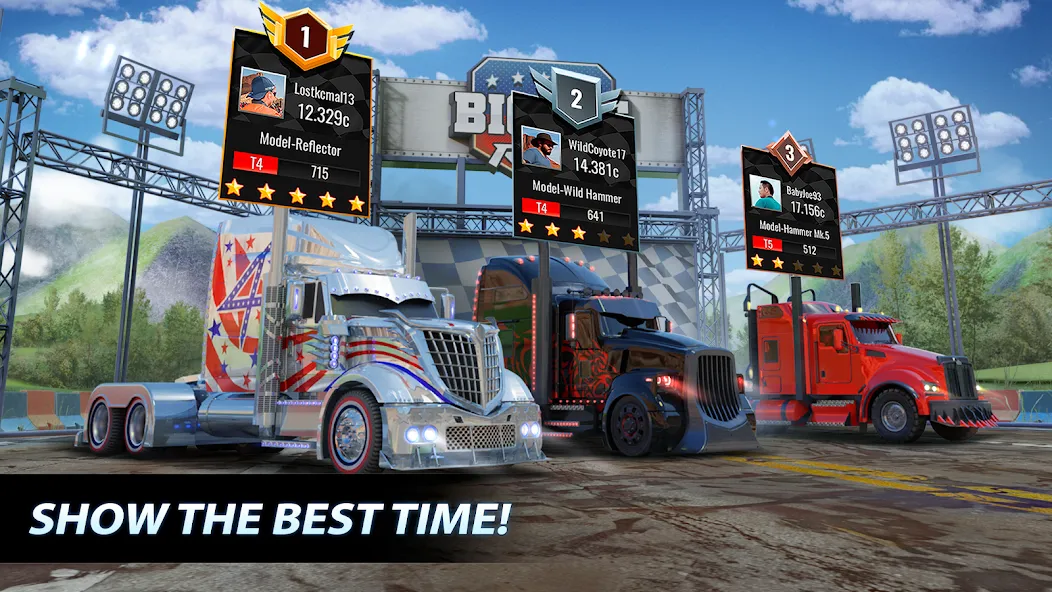 Big Rig Racing: Drag racing — скриншот 3 Big Rig Racing: Drag racing — скриншот 3