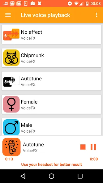 VoiceFX - Voice Changer with v — скриншот 5