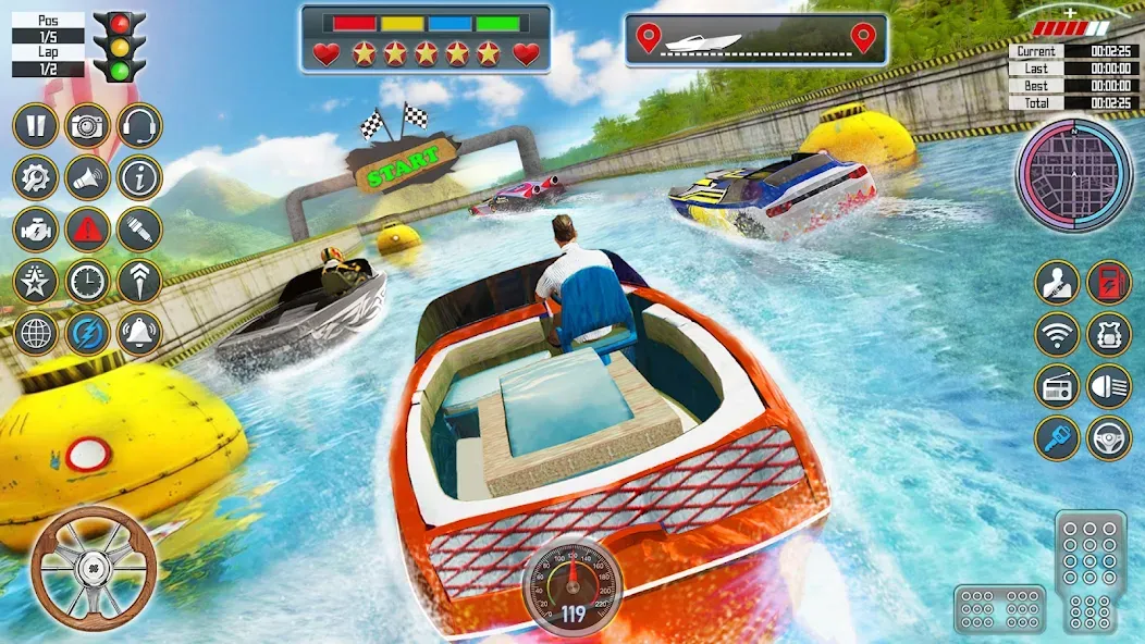 Speed Boat Racing: Boat games — скриншот 1