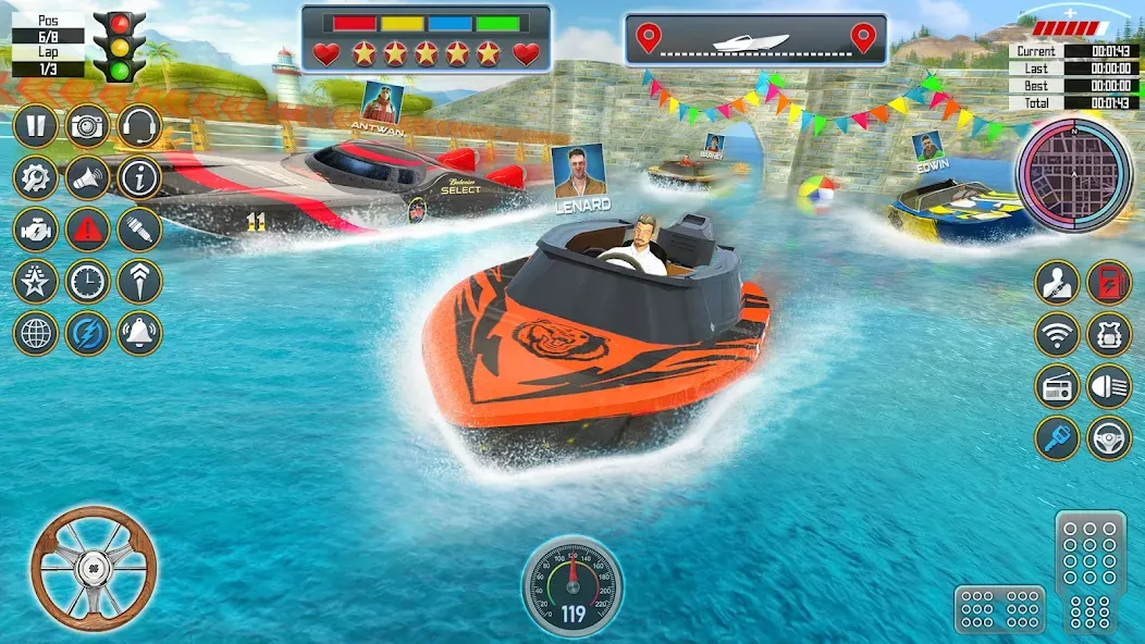 Speed Boat Racing: Boat games — скриншот 2