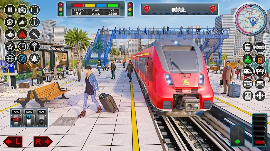 City Train Game 3d Train games — скриншот 5
