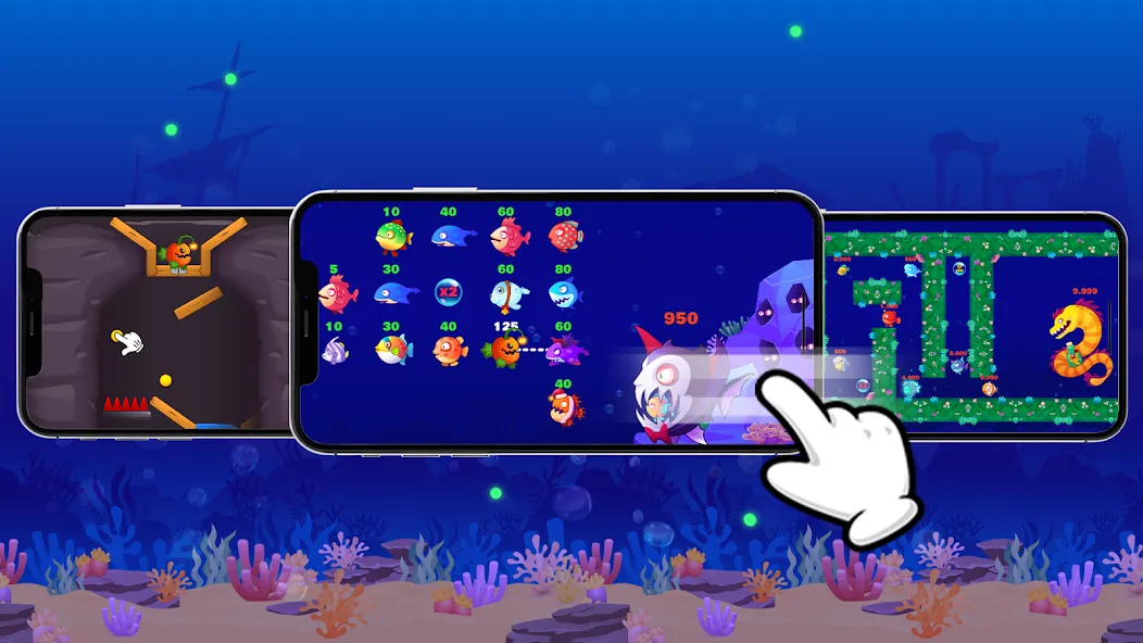 Eat Fish.IO : Fish Battle — скриншот 3 Eat Fish.IO : Fish Battle — скриншот 3